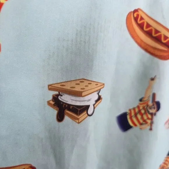 RSVLTS Men's Great Hambino The Sandlot Button Up Short Sleeve Shirt Size XL - Picture 11 of 14